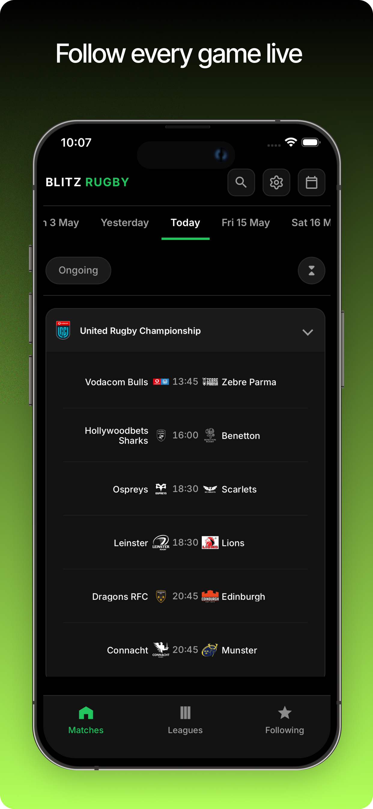Today's Matches